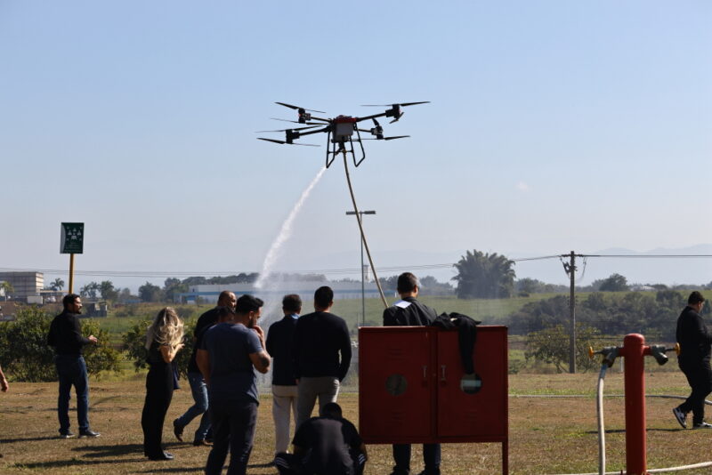 São José desenvolve drone pioneiro para combater incêndios