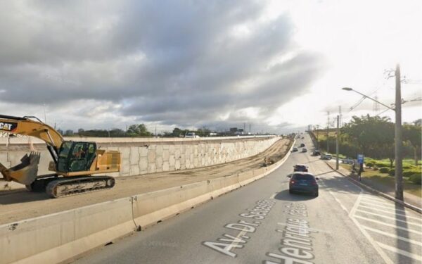 Obras de drenagem alteram trânsito próximo ao Viaduto Kanebo