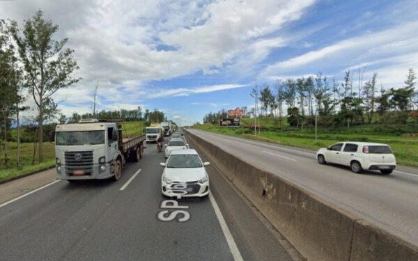 Trecho da Dutra em Pindamonhangaba