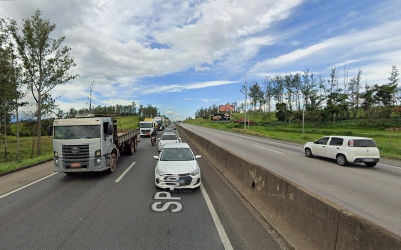 Trecho da Dutra em Pindamonhangaba