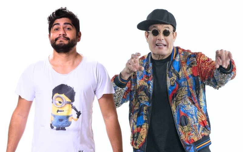 Luiz França leva Sérgio Mallandro ao palco em noite de humor escrachado em São José