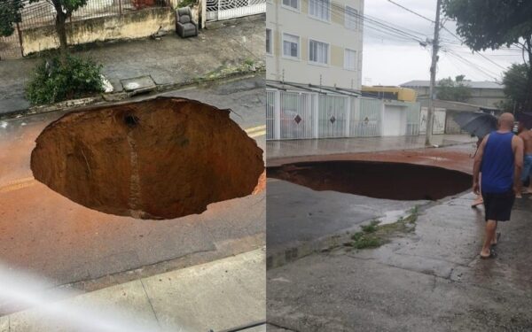 Chuva forte coloca São José, Jacareí e Taubaté em alerta e abre nova cratera na zona sul de SJC