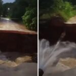 Temporal provoca cratera entre Caçapava e Taubaté e afeta abastecimento de água na região