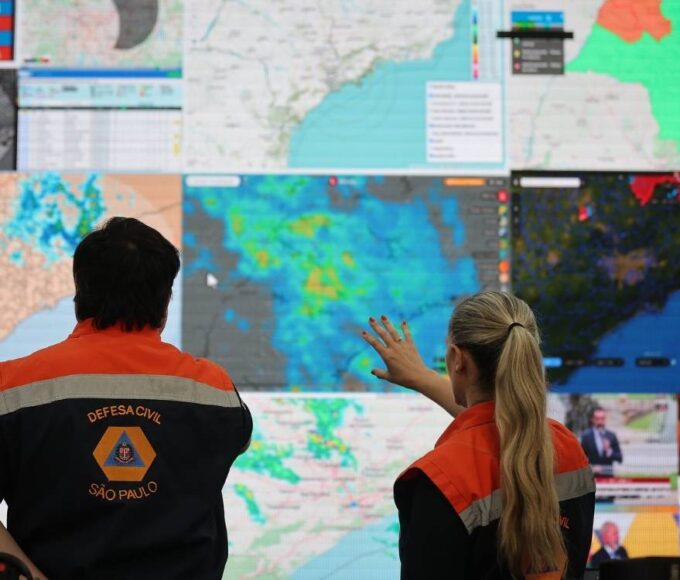 Defesa Civil emite alerta severo para chuvas intensas no litoral paulista