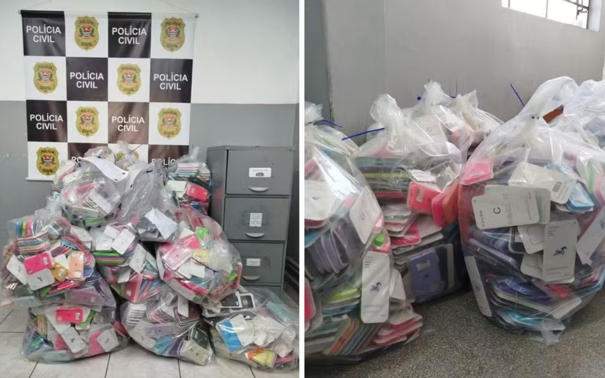 Produtos falsificados em São José dos Campos: Polícia apreende mais de 2,5 mil itens em operação no centro
