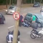 Acidente entre duas motos e um carro deixa motociclista em estado grave na Avenida Salinas, em São José dos Campos