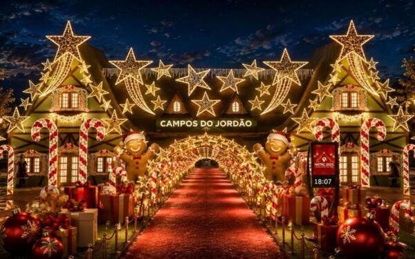 Natal 2026 de Campos do Jordão começa em 30 de outubro com 16 km de luzes, 300 esculturas e árvore de 20 metros
