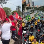 Atos políticos em São José dos Campos reúnem apoiadores de Lula e de Flávio Bolsonaro na véspera do 2º turno